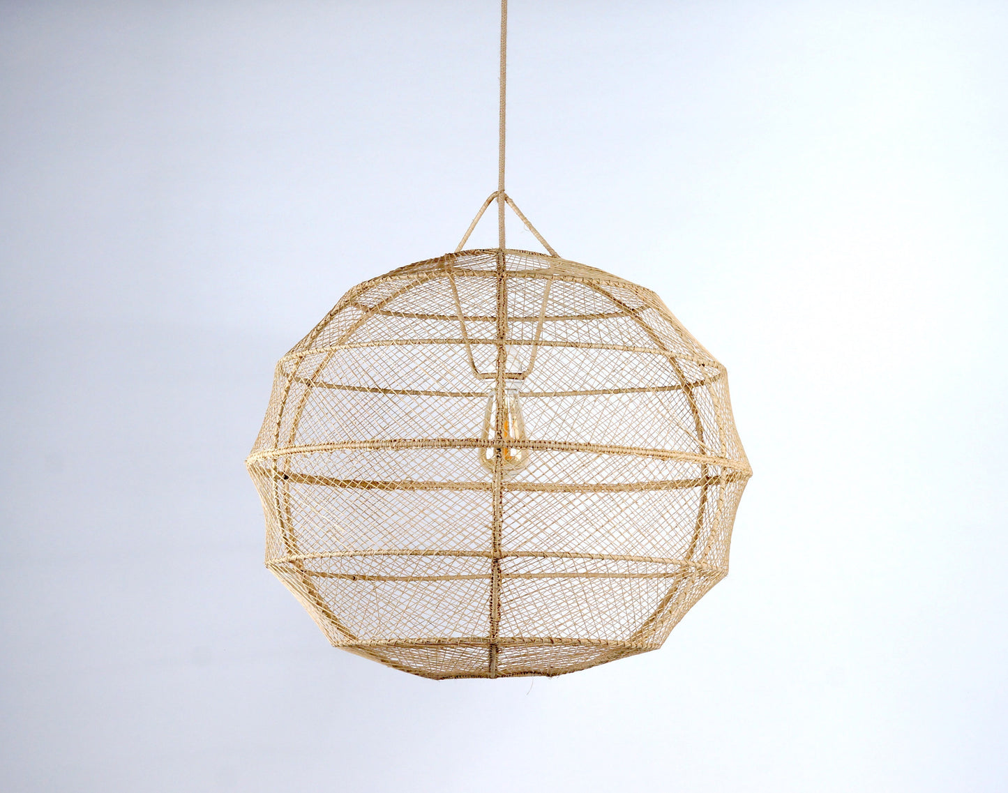Suspension en Raphia 60cm - Boule