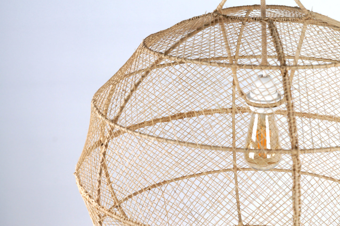 Suspension en Raphia 60cm - Boule