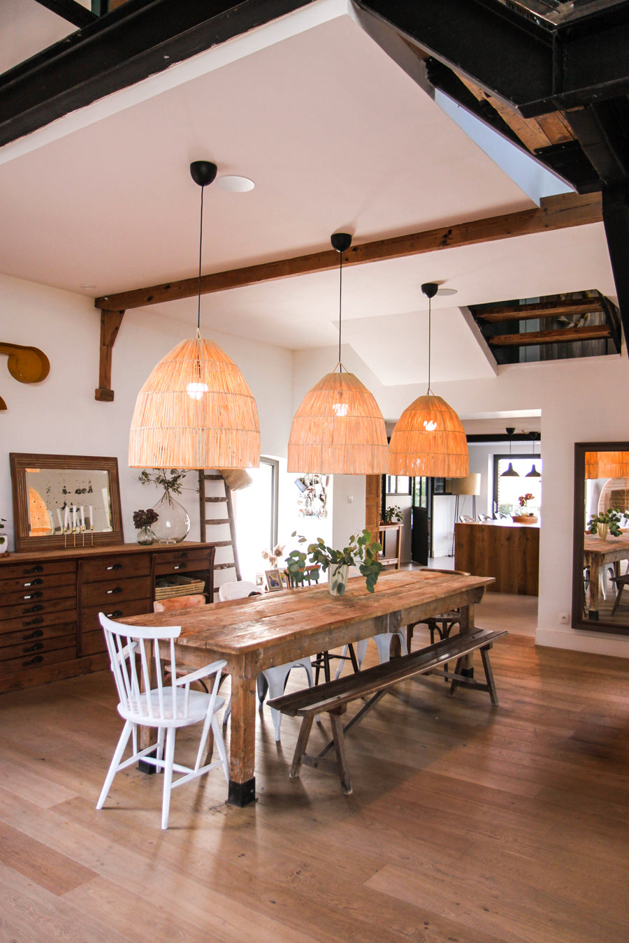 Suspension en Raphia 60cm