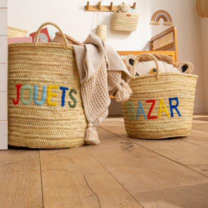 Panier en Feuilles de Palmier - BAZAR