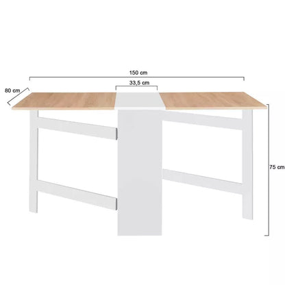 Table Console Pliable - 2-6 Personnes - Avec Rangements