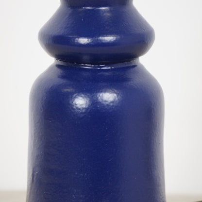 Pied de Lampe en Terre Cuite - Bleu