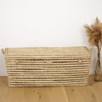 Coffre de Rangement en Feuilles de Palmier 100cm