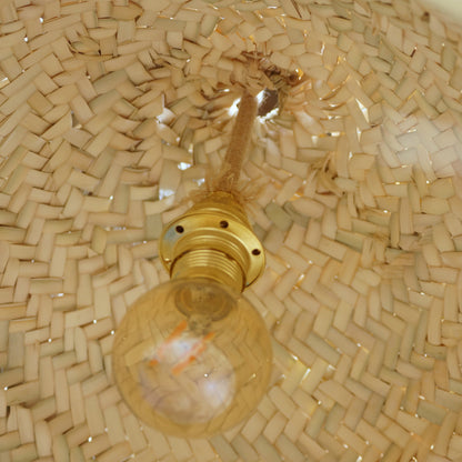 Petite Suspension en Paille 30cm - Boule