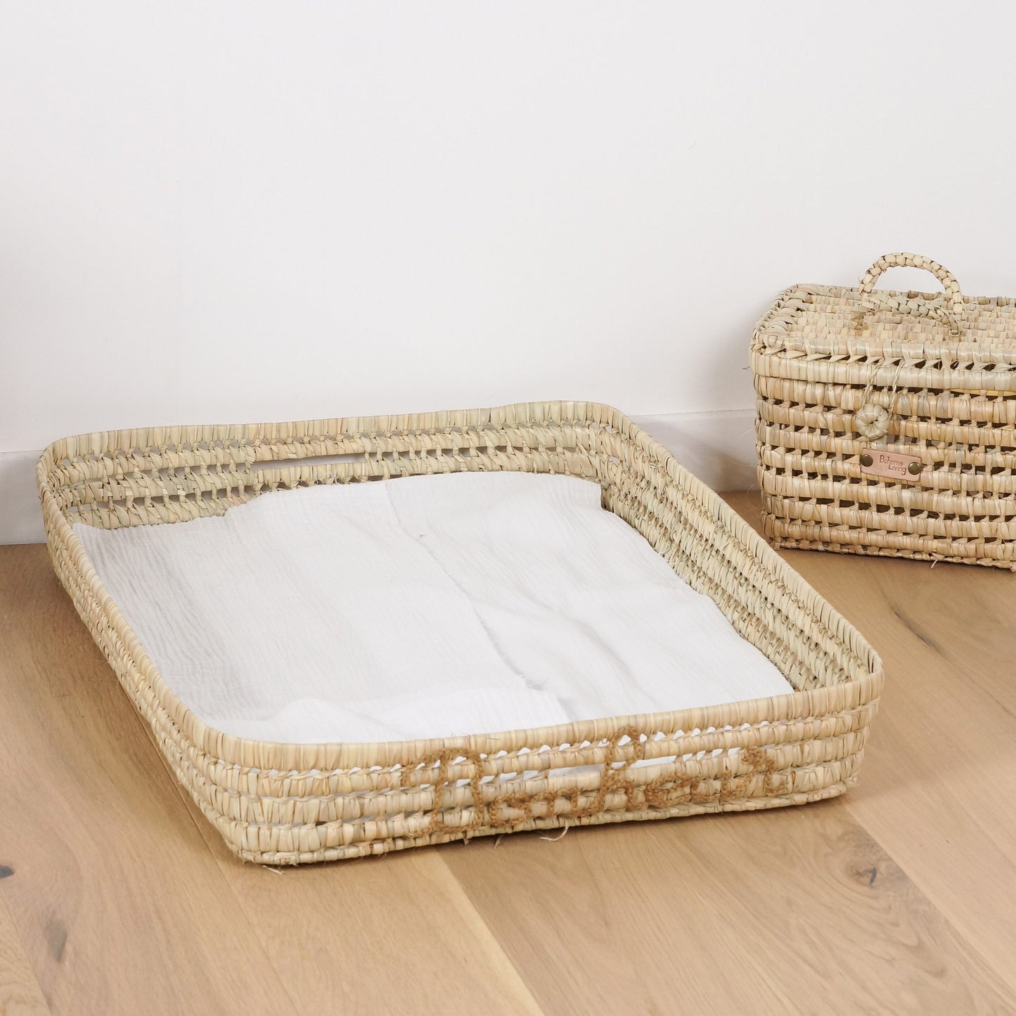 Panier à Langer en Feuilles de Palmier - Bonheur