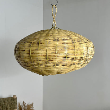 Suspension Boule en Roseau