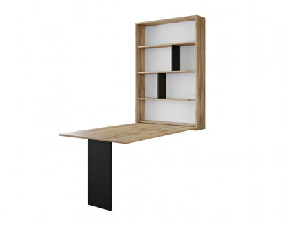 Table Murale Rabattable avec Rangements - 4 Personnes